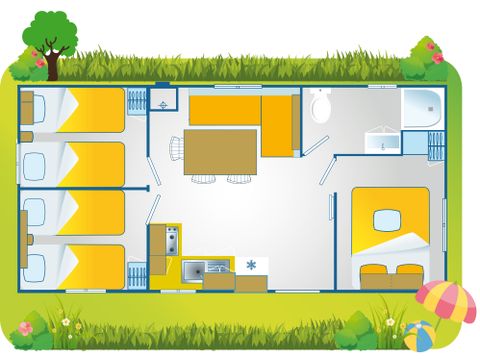 Mobile home 7 persons - Happy Premium