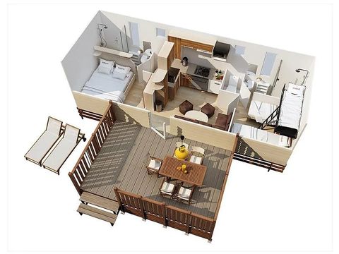 Mobile home 5 persons - SunLodge Maple (arrival Saturday)