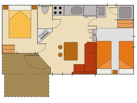Mobile home 4 persons - Air conditioning