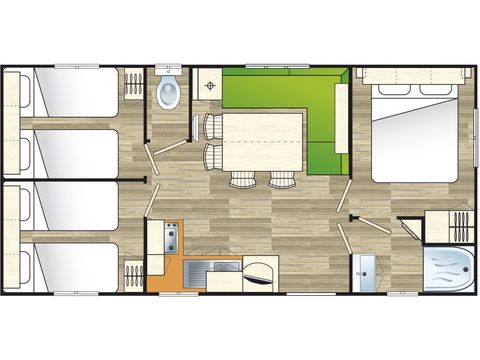 MOBILE HOME 6 people - Family Eco 30m² 6 pers