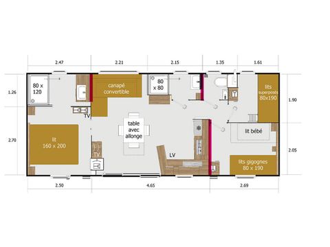 MOBILE HOME 6 people - NEW VALLEY