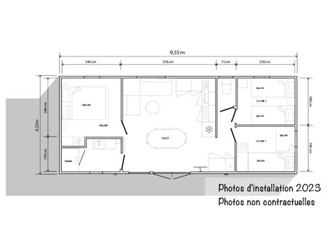 MOBILE HOME 6 people - New Loft 36m² Clim TV