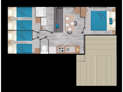 Mobile home 6 persons - FAMILY DECLIK CLIM