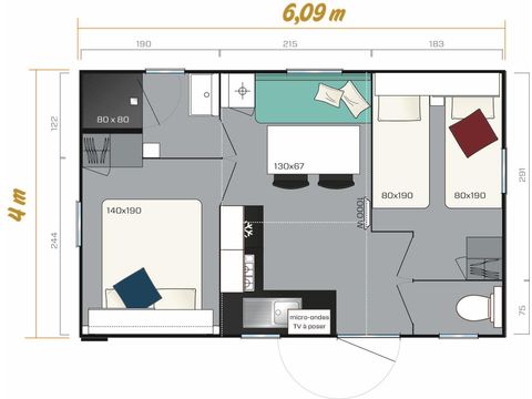 Mobile home 4 persons - VENUS