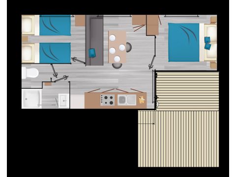 Mobile home 4 persons - DECLIK CLIM