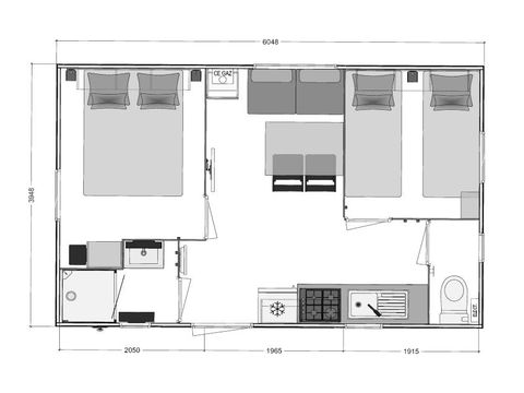 Mobile home 4 persons - BIKINI CLIM