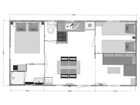 MOBILE HOME 4 people - BERMUDE CLIM