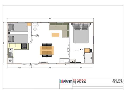 Mobile home 4 persons - Ciela Privilège - 2 bedrooms - barbecue
