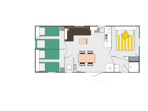 Mobile home 6 persons - Ciela Privilège - 3 bedrooms - barbecue