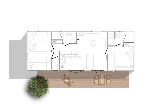 Mobile home 6 persons - NEW - Ciela Prestige mobile home - 3 bedrooms including 1 master suite - bed linen, towels and barb...