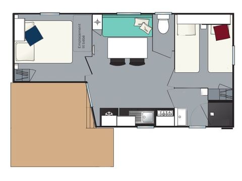 Mobile home 5 persons - Escape