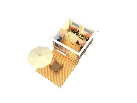 Glamping tent 4 persons - Nutmeg, without sanitary facilities