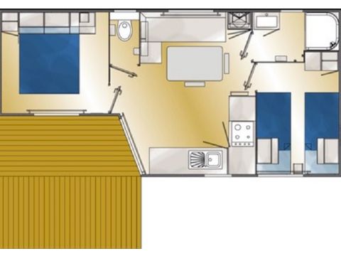 Mobile home 4 persons - Eco Pacific