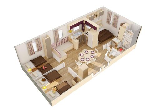 Mobile home 6 persons - Tamaris Comfort