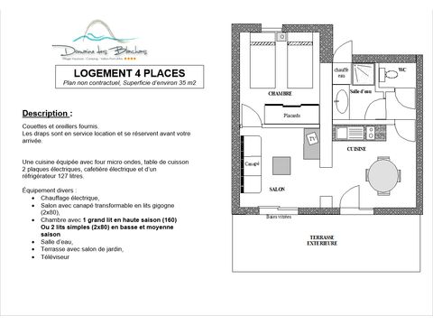 APARTMENT 4 people - RIEUSSET GROUND FLOOR TV TERRACE