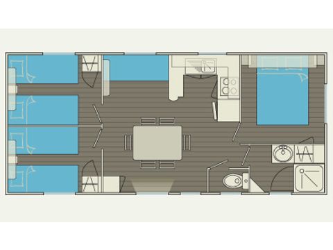 MOBILE HOME 6 people - BIG CHARMER
