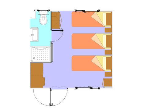Mobile home 3 persons - GREEN ROOM