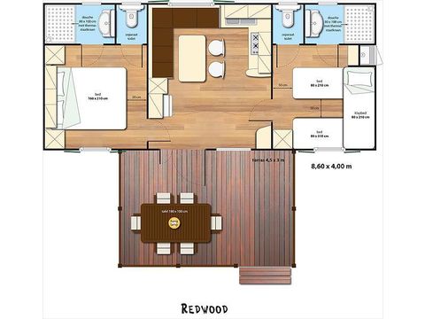 MOBILE HOME 5 people - SunLodge Redwood