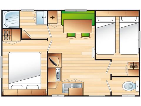 MOBILE HOME 4 people - COCOON - TV