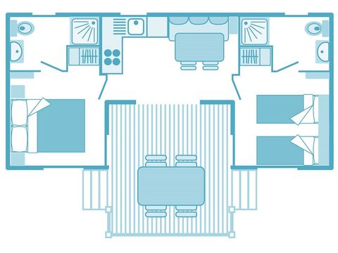 MOBILE HOME 4 people - PREMIUM