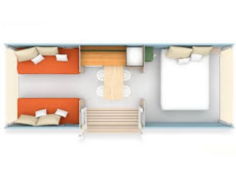 Tent 4 persons - Ciela Coco Sweet Tent - 2 bedrooms (without sanitary facilities)