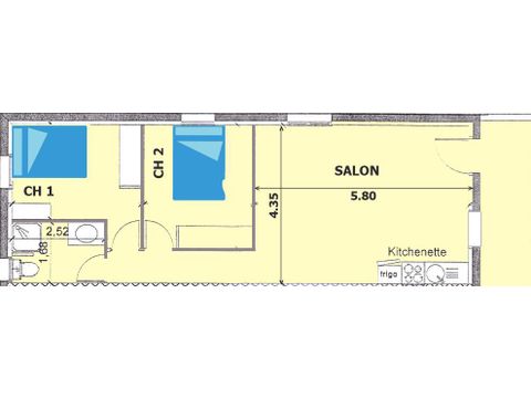 HOUSE 6 people - 52m² flat