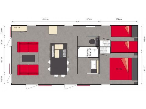 MOBILE HOME 4 people - HACIENDA - 2 Bedrooms - SUNDAY