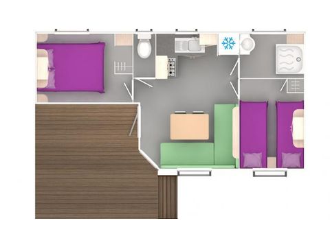 MOBILE HOME 6 people - 2 bedrooms