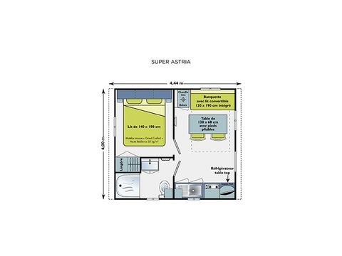 MOBILE HOME 2 people - MYRTILLE