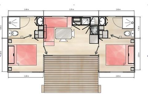 MOBILE HOME 4 people - VIOLETTE