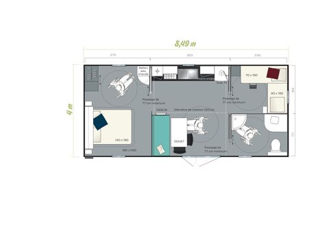 Mobile home 4 persons - Silva - PMR