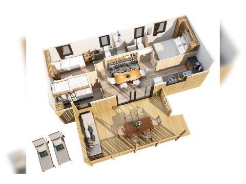 MOBILE HOME 6 people - SUNLODGE BIGLEAF