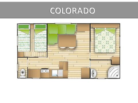 MOBILE HOME 6 people - COLORADO ECO - 2 bedrooms - CLIM - TV