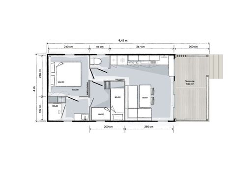MOBILE HOME 5 people - Ciela Privilège Bay - 2 bedrooms