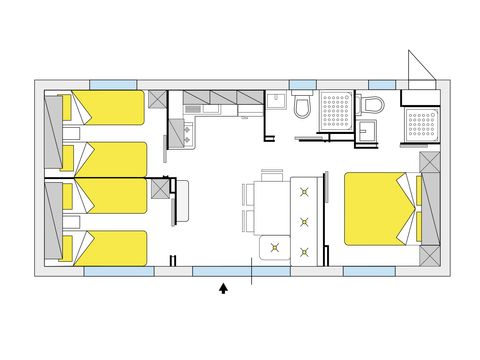 MOBILE HOME 6 people - Leonardo Plus (Superior)