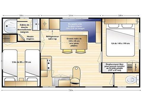 Mobile home 6 persons - Family