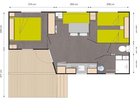 MOBILE HOME 4 people - COMFORT