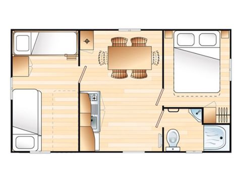 MOBILE HOME 5 people - DOMINO