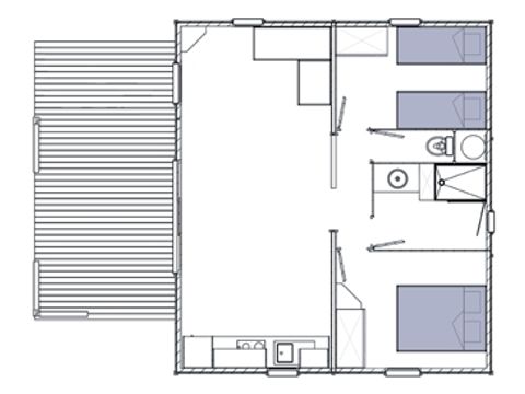 CHALET 5 people - OCKLAND