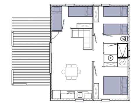 CHALET 6 people - OCKLAND