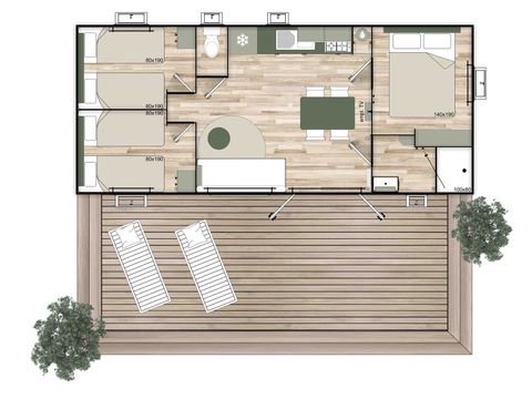 MOBILE HOME 6 people - Luxury