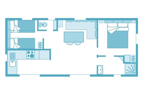 Mobile home 4 persons - Luxury 2ch