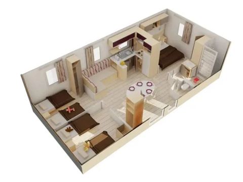 Mobile home 6 persons - COMFORT - TV