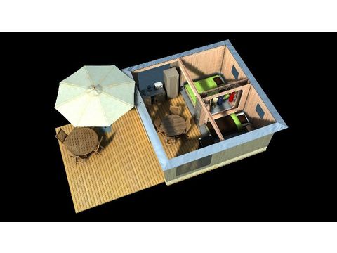 CANVAS BUNGALOW 4 people - CARIBBEAN 20m² 2 bedrooms (Saturday to Saturday)