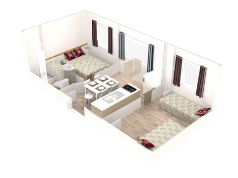 Mobile home 4 persons - SENCILO - 2 rooms (Saturday to Saturday)