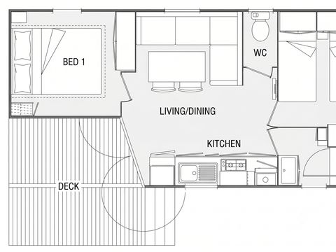 MOBILE HOME 4 people - OPHEA - 2 bedrooms
