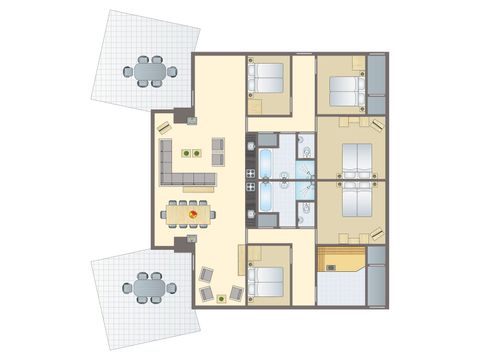 Group accommodation 10 persons - Holiday home for 10 people