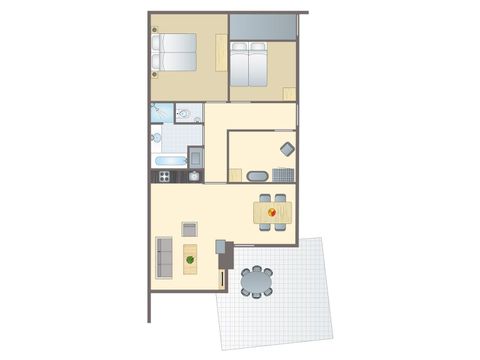 Bungalow 6 persons - Holiday cottage for 4 people and their dogs