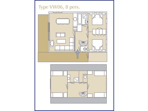 Bungalow 8 persons - VW06