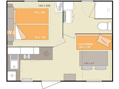 Chalet 2 persons - Sunhome 2